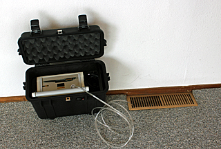 Radonmessung in einem Fußbodenaufbau - Baubiologisches Sachverständigen Büro in 46485 Wesel